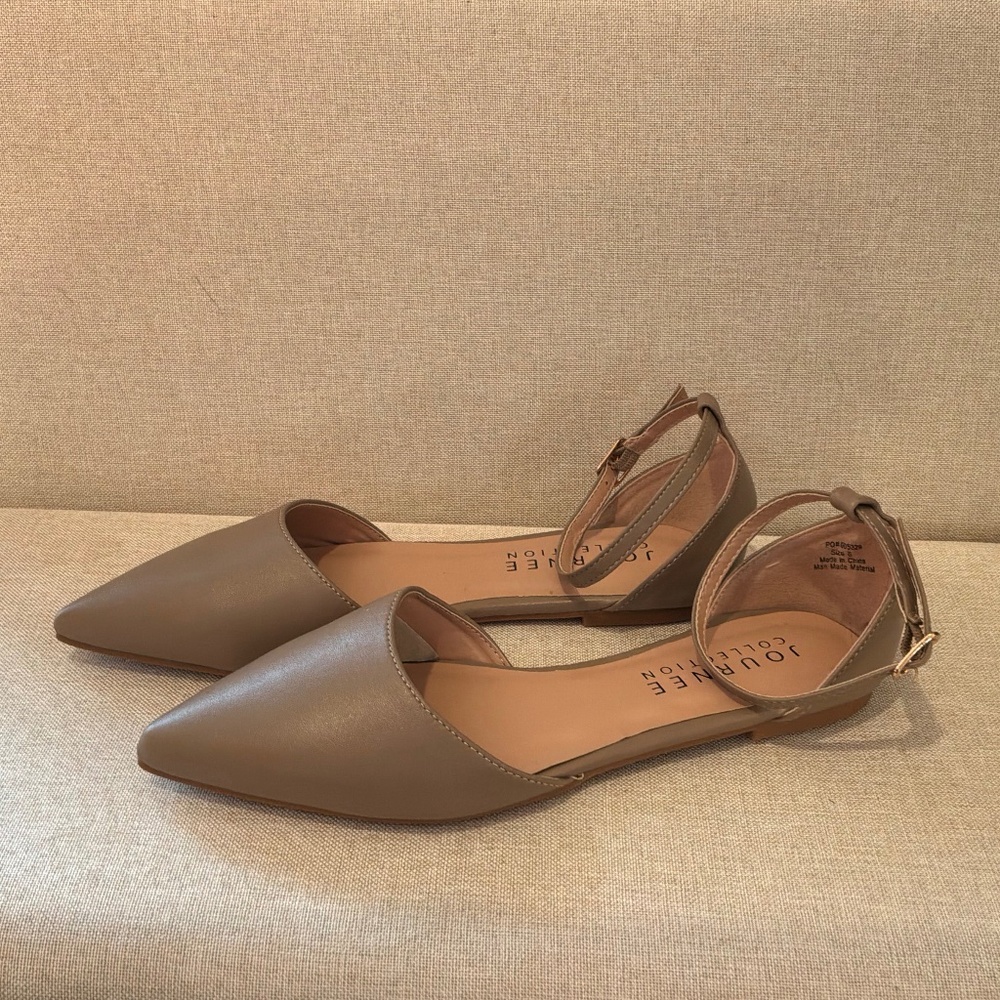 Journey Collection Reba ankle strap d'Orsay flats 6
